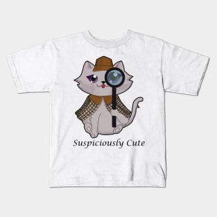 detective cat Kids T-Shirt